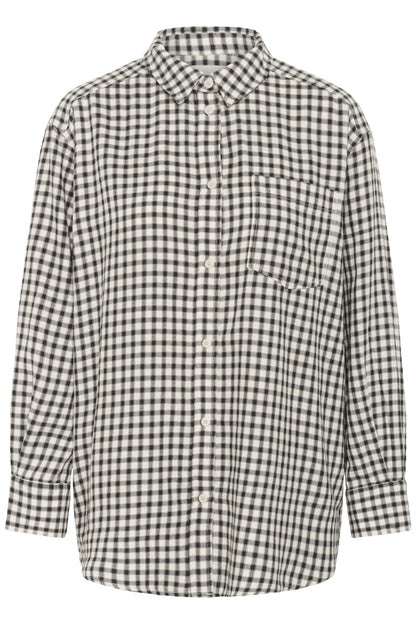 Sameapw Sh Dark Navy Mini Check
