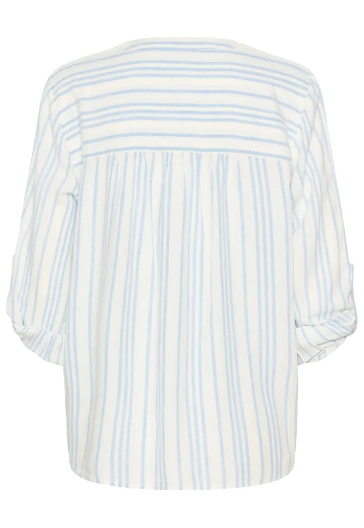 KAmilia Blouse Chalk/Soft Chambray Stripe