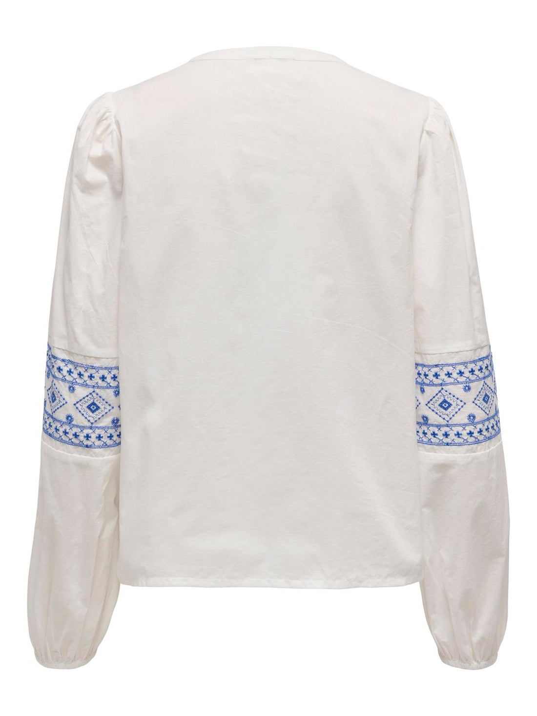 JDYLULU L/S EMBROIDERY SHIRT WVN Hvit