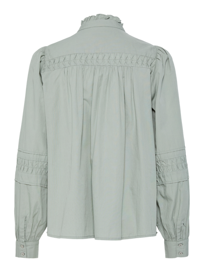 YASCREAMA LS SHIRT S. Mellomgrønn