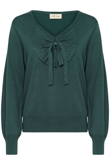 CRVILLEA KNIT PULLOVER Flaskegrønn