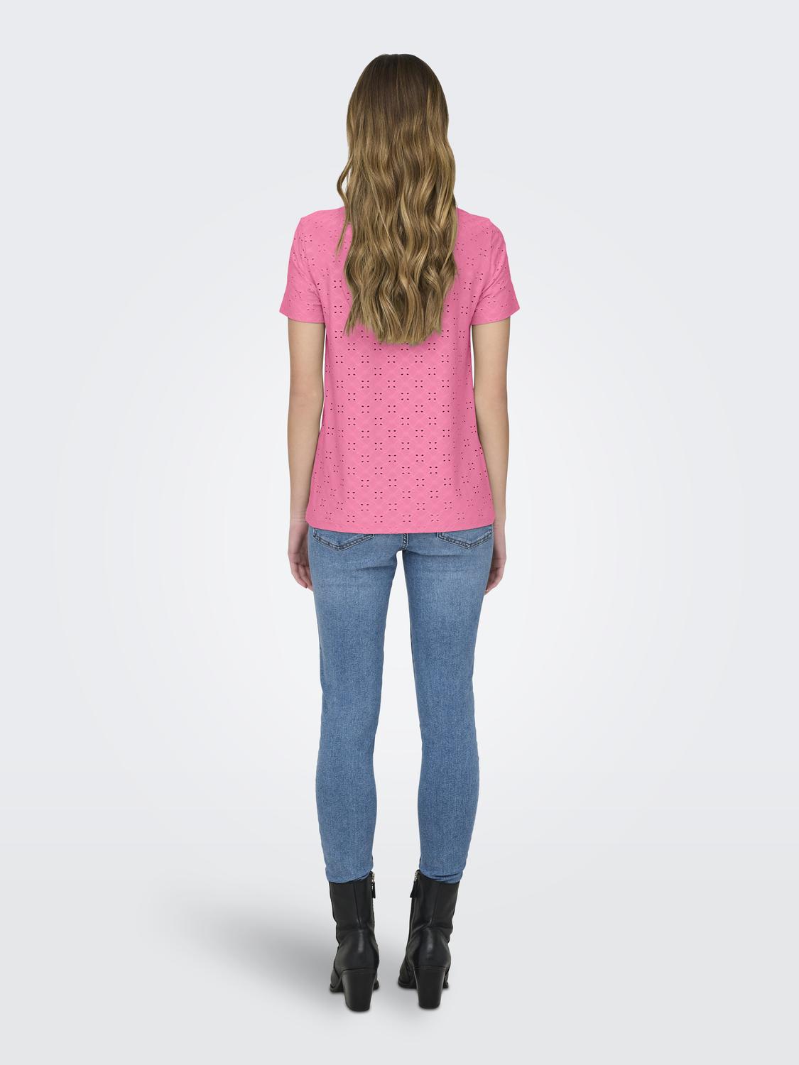 JDYCATHINKA S/S TAG TOP JRS NOOS Lyselilla