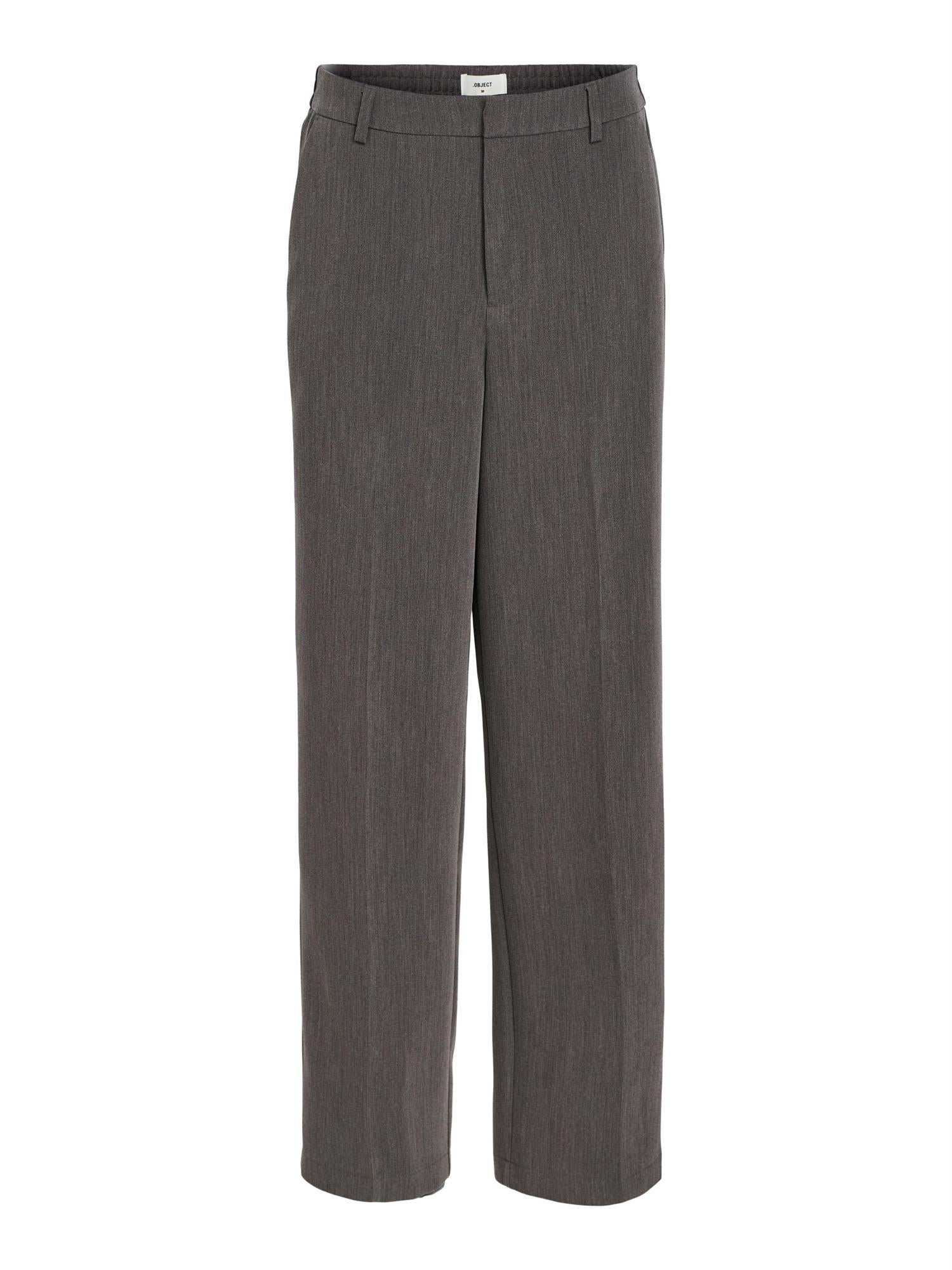 OBJSIGRID CASUAL PANT A AW FAIR 22 Mellomgrå