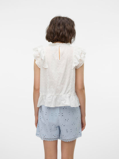 VMKAMMY SL HIGH NECK TOP VMA Hvit