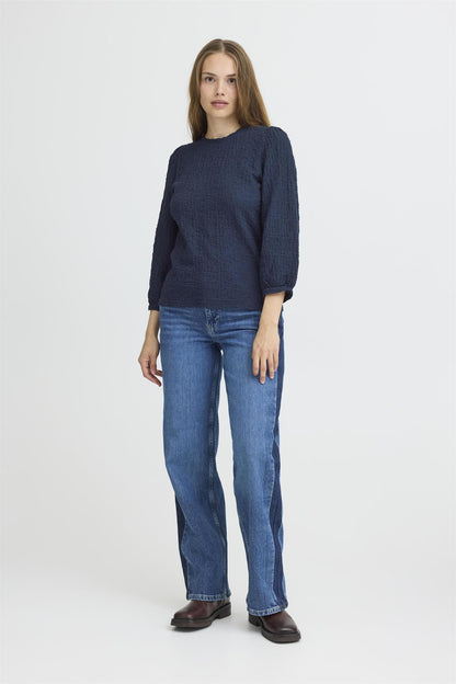 Pzjune 3/4 Sl. Tshirt Dark Sapphire