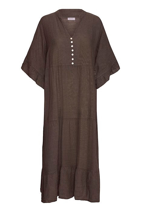 SBFONTANELLE LONG DRESS Chocolate Brown