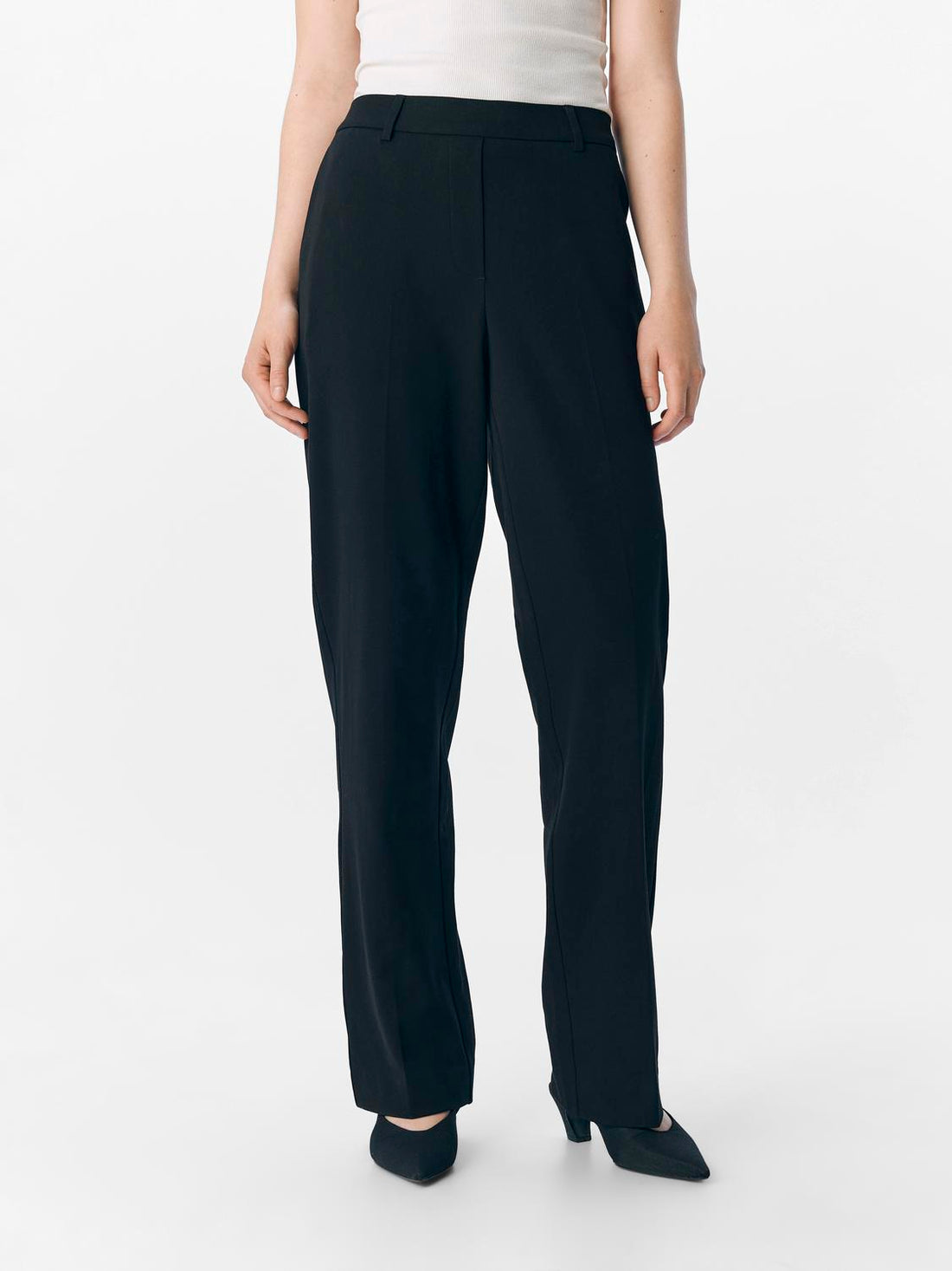 Objlisa Mw Straight Pant Noos Sort