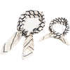 VENICE Silk Scarf Small Svart