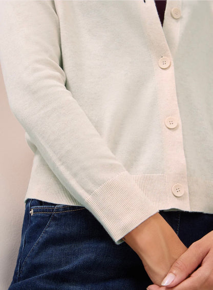 NOS  button cardigan Lys Beige
