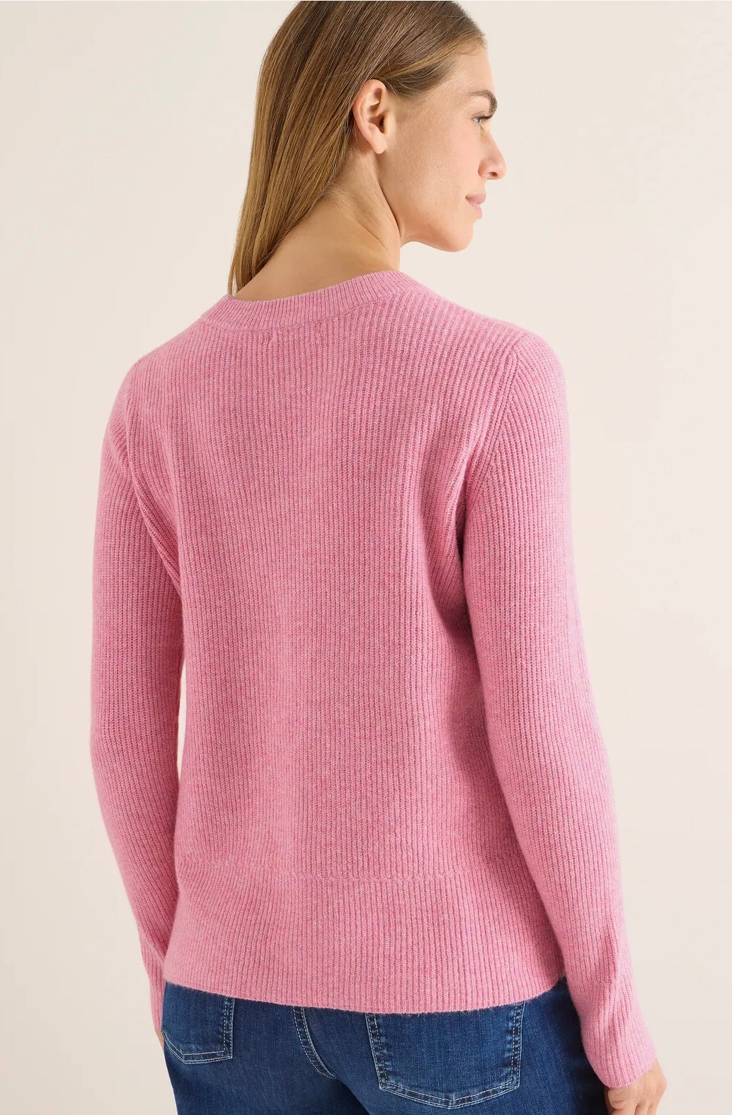 Cosy rib-mix sweater Rosa