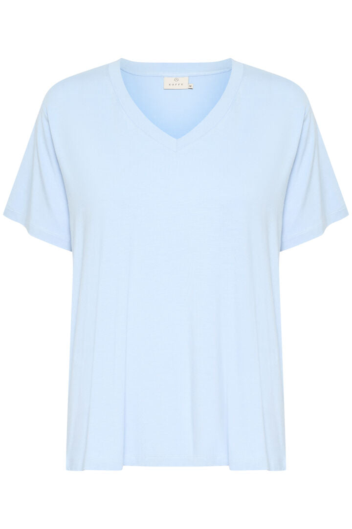 KAfrida V-neck T-Shirt Lyseblå