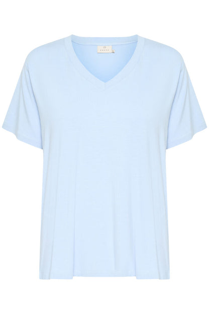 KAfrida V-neck T-Shirt Lyseblå