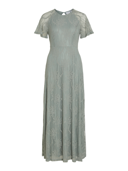 VIFEMMA S/S LACE DRESS - NOOS Grønn