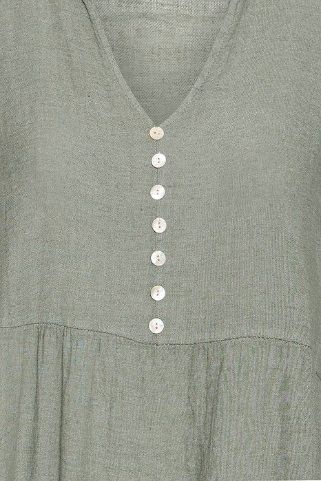 SBFONTANELLE LONG DRESS Dusty Olive