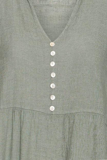 SBFONTANELLE LONG DRESS Dusty Olive