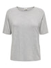 JDYMILA S/S O-NECK TOP JRS Lysegrå