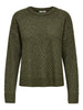 JDYBIGUM L/S O-NECK PULLOVER KNT Mørkegrønn