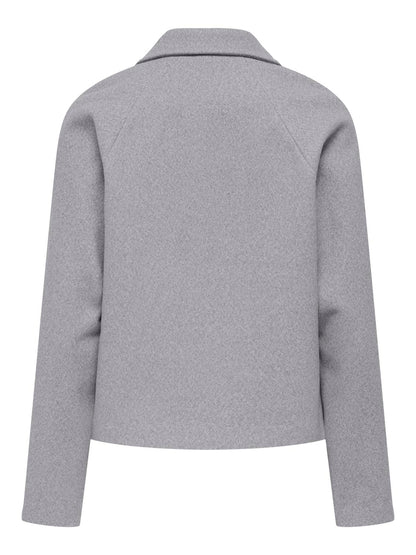 JDYVIOLA LIFE SHORT JACKET OTW HAB Lysegrå