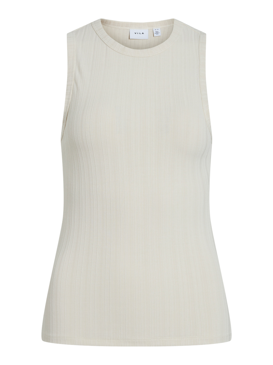 VIMIDESA O-NECK S/L TOP Lysegrå