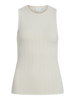 VIMIDESA O-NECK S/L TOP Lysegrå
