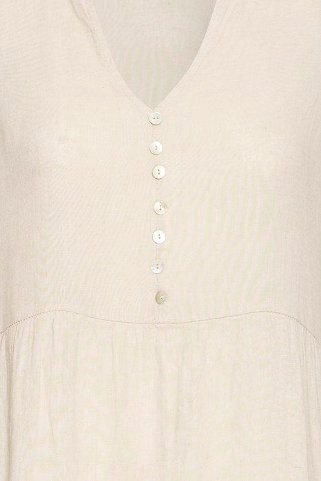 SBFONTANELLE LONG DRESS Sandshell