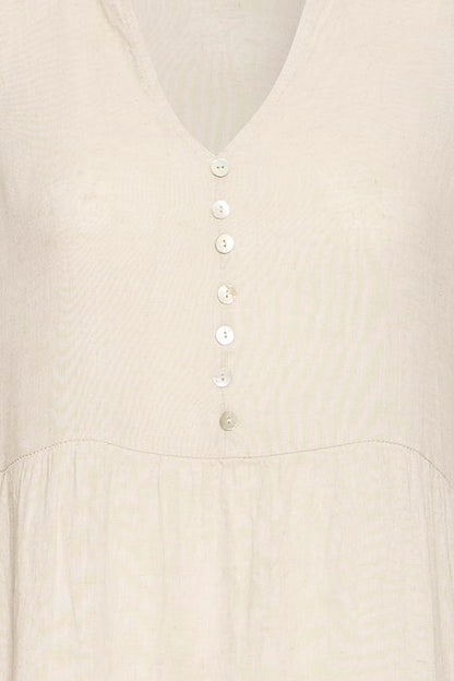 SBFONTANELLE LONG DRESS Sandshell