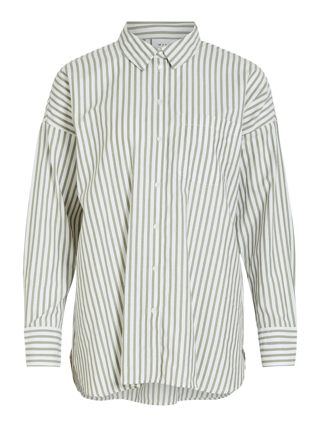 VIDARMA L/S LOOSE BUTTON SHIRT - NOOS Mørkegrønn