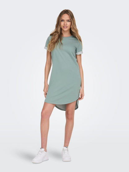 JDYIVY S/S DRESS JRS NOOS Mellomgrå