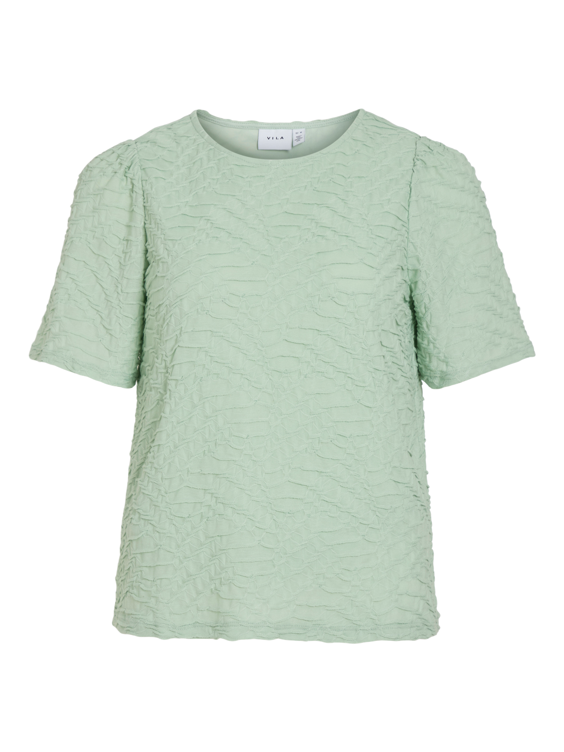 VIDENEA O-NECK 2/4 TOP Lysegrønn