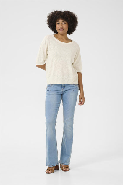 CREvisa Knit Blouse Marshmallow