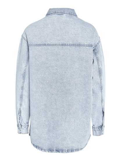 NMALVA L/S DENIM SHACKET AZ352LB NOOS Lyseblå