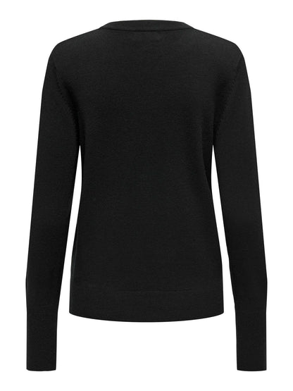Jdymalou L/s On Button Pullover Knt Noos Sort