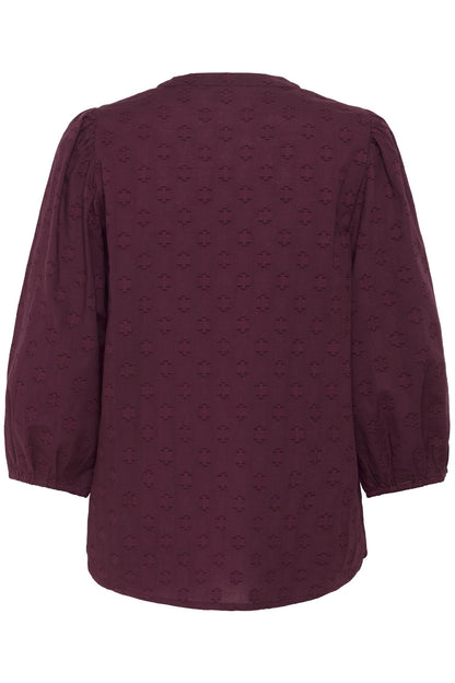 Kaenya Blouse 3/4 Sl Windsor Wine