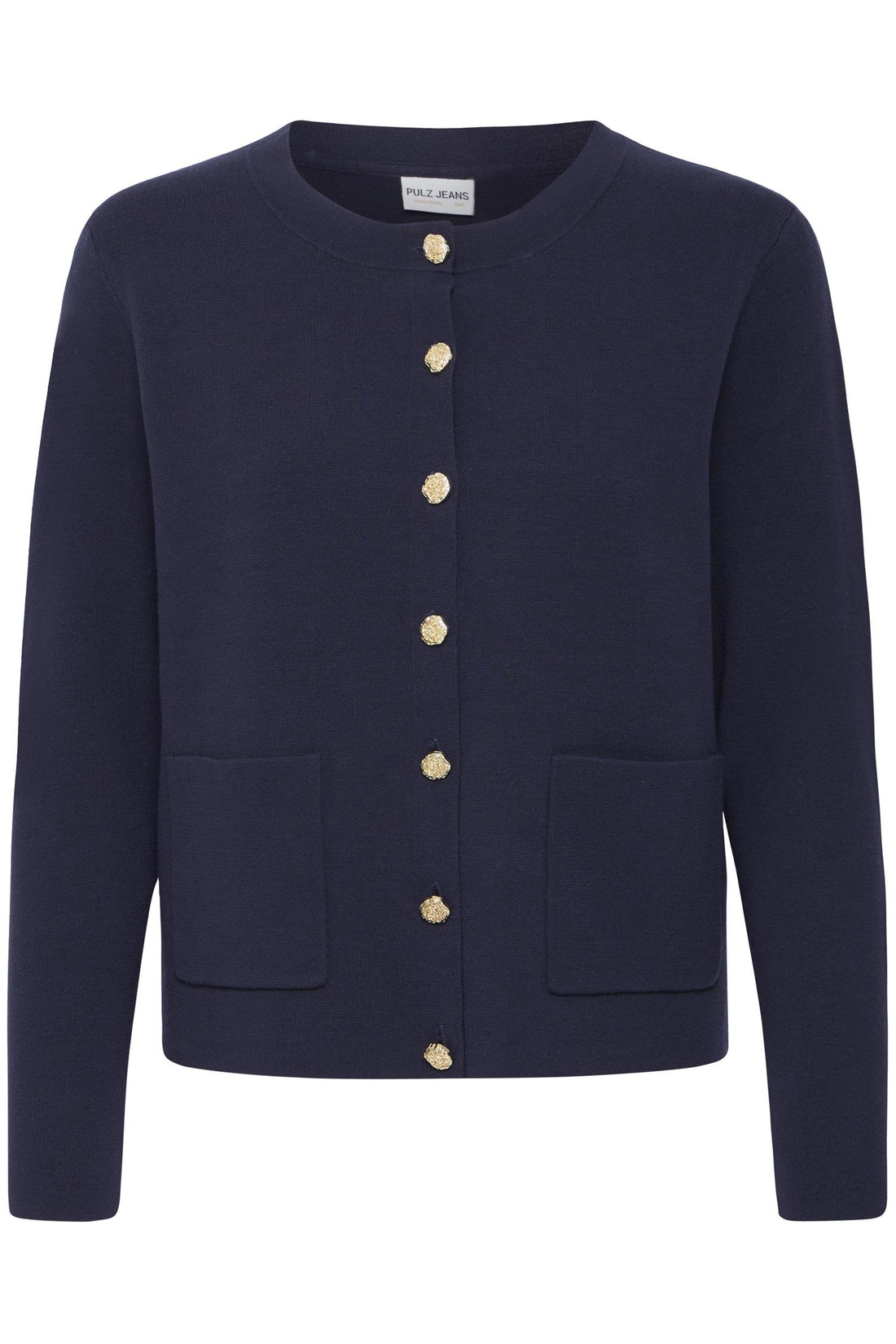 Pzsara Short Cardigan Dark Sapphire