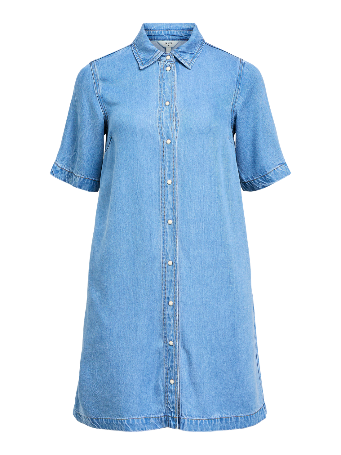OBJFRAME 2/4 RE DENIM DRESS NOOS Lyseblå