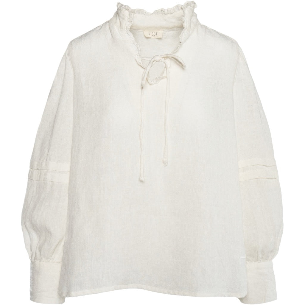 SARI Linen Blouse Hvit