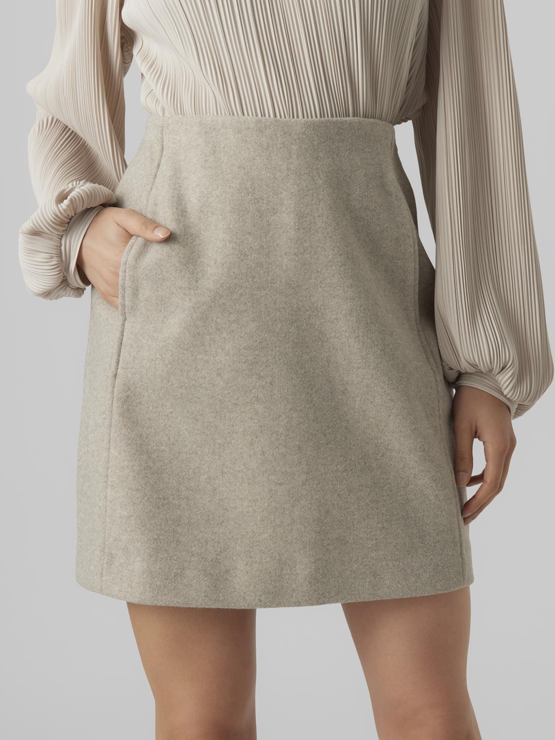 VMFORTUNEALLISON HW SHORT SKIRT GA NOOS Beige