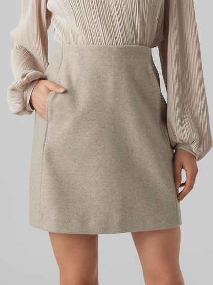 VMFORTUNEALLISON HW SHORT SKIRT GA NOOS Beige
