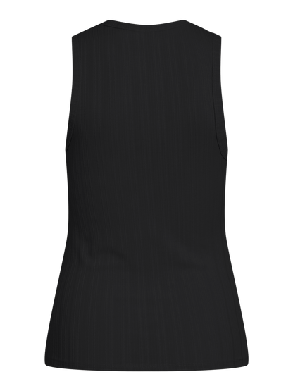 VIMIDESA O-NECK S/L TOP Sort