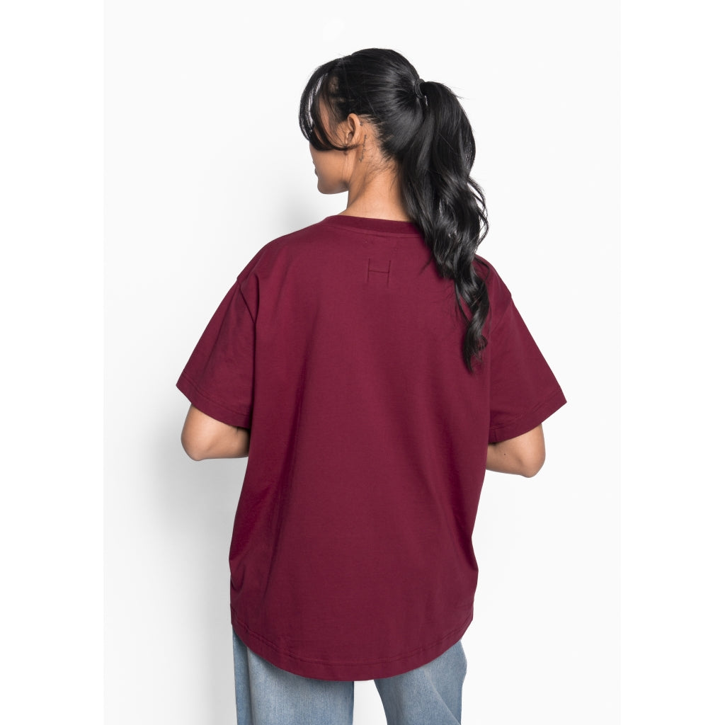 Nellie T-shirt Burgunder