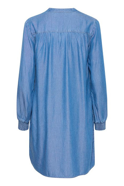 PZGAJA Short Dress Medium Blue Denim
