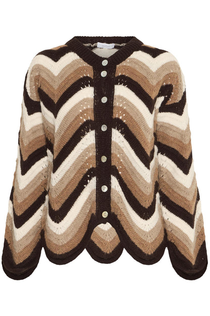 Sbbidiga Knit Cardigan Chocolate Brown