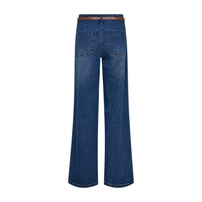 FQSALLA-PANT Medium Blue Denim