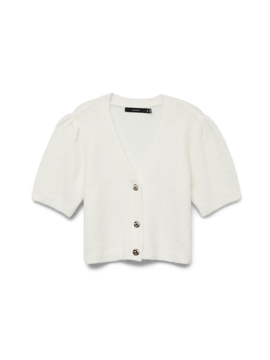 VMKAYSA 2/4 V-NECK CARDIGAN Klar Hvit