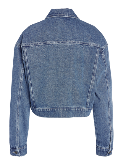 NMRONJA L/S CROP DNM JACKET VI433MB NOOS Blå