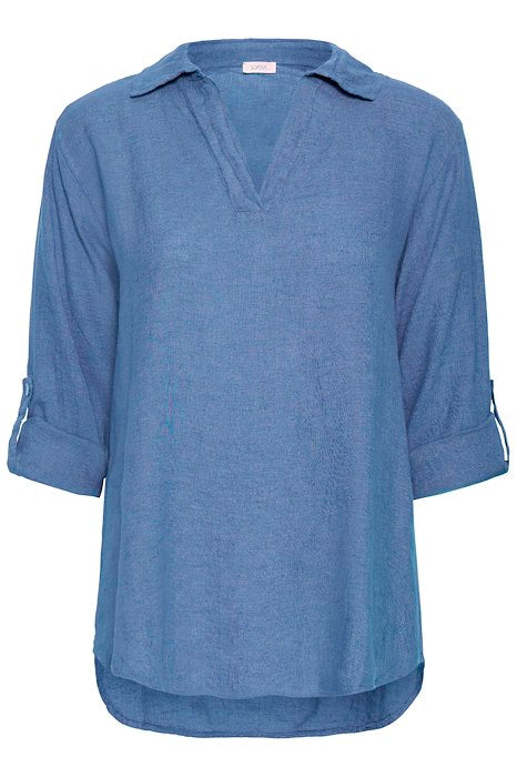 SBFONTANELLE BLOUSE True Navy