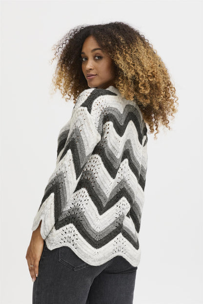 Sbbidiga Knit Blouse Grey Melange