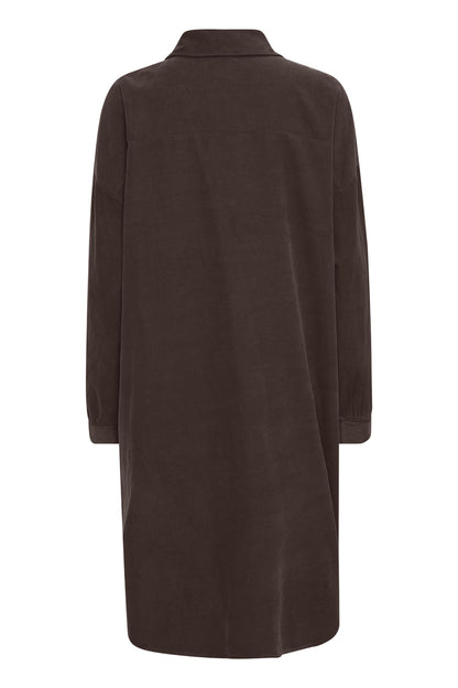 Sbtonya Shirt Dress Chocolate Brown