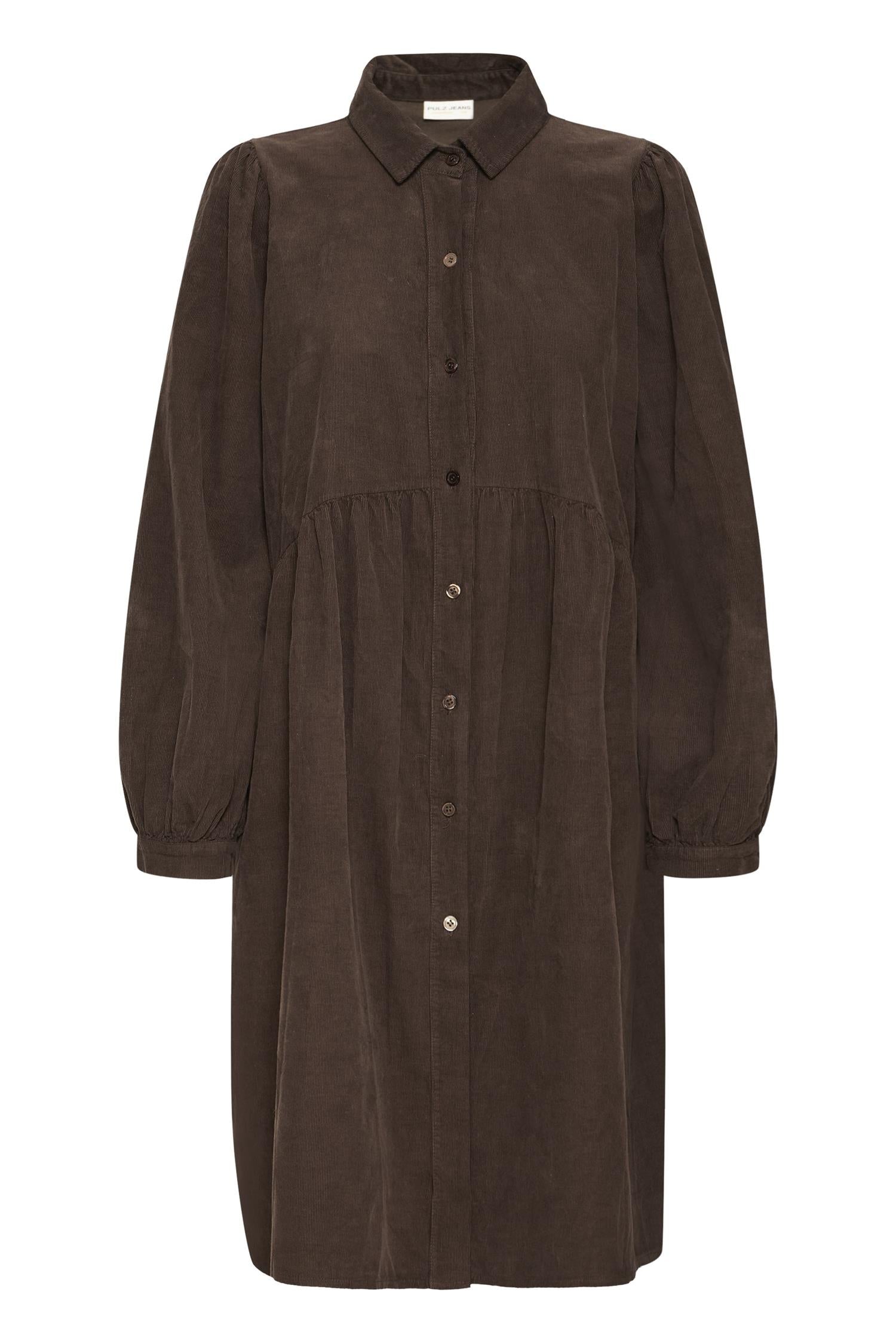 Sbladycord Dress Chocolate Brown