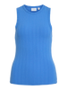 VIMIDESA O-NECK S/L TOP Mellomblå